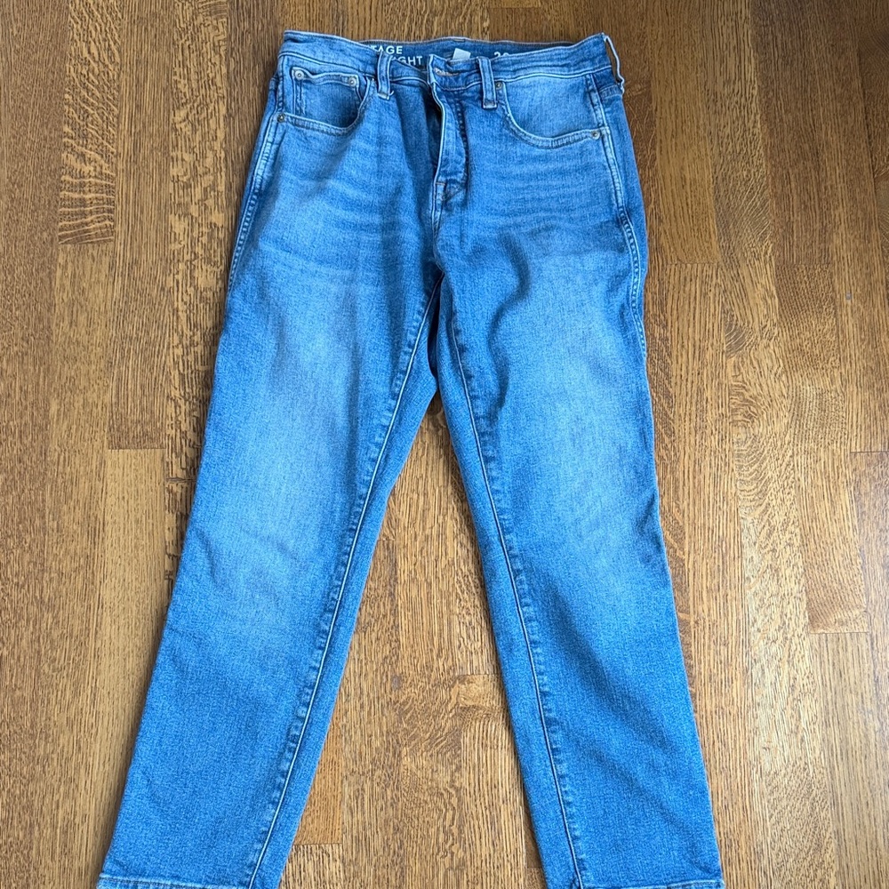J. Crew Women's Straight Leg Jeans in Classic Blue